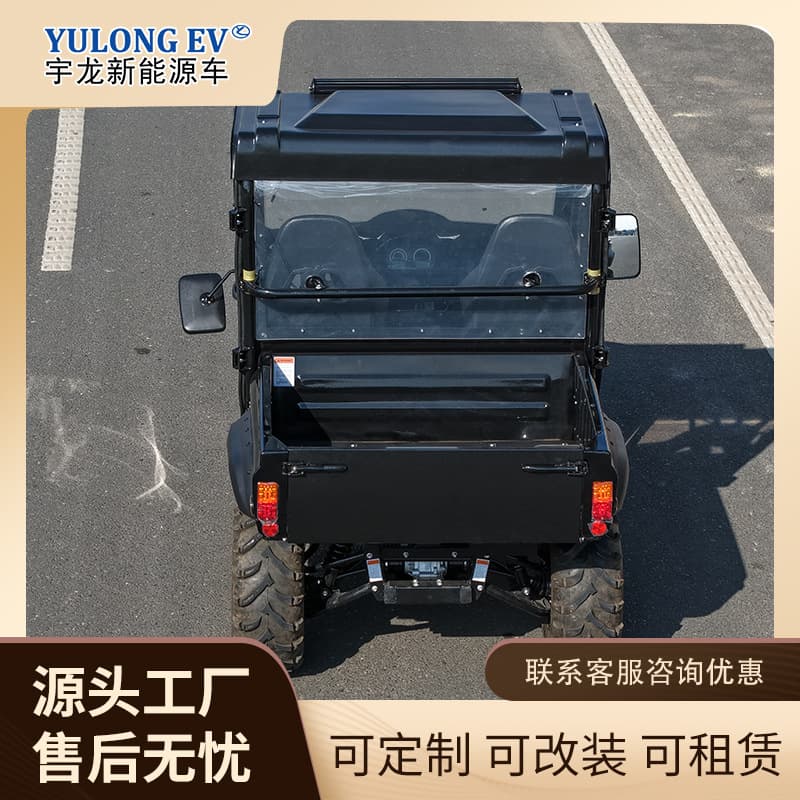 Export 2-Seat Utility Farm Vehicle Electric 4WD UTV All-Terrain Vehicle with Lithium Battery
