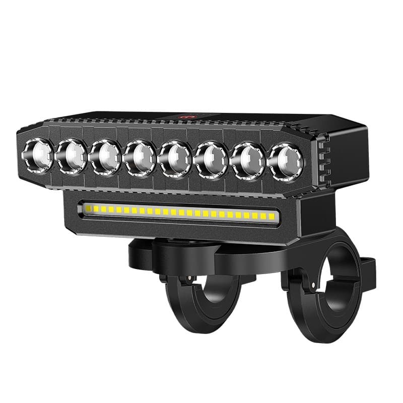 Bicycle Front Light High Brightness Night Riding Light Rechargeable Mountain Bike Bell Horn Night Cycling Equipment