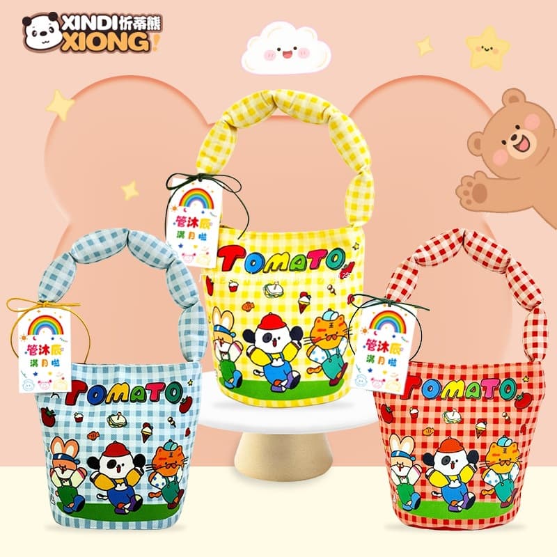 Baby 100-Day Celebration Full Moon Party Return Gift Birthday Favor Sam's Club Gift Box Tote Bag