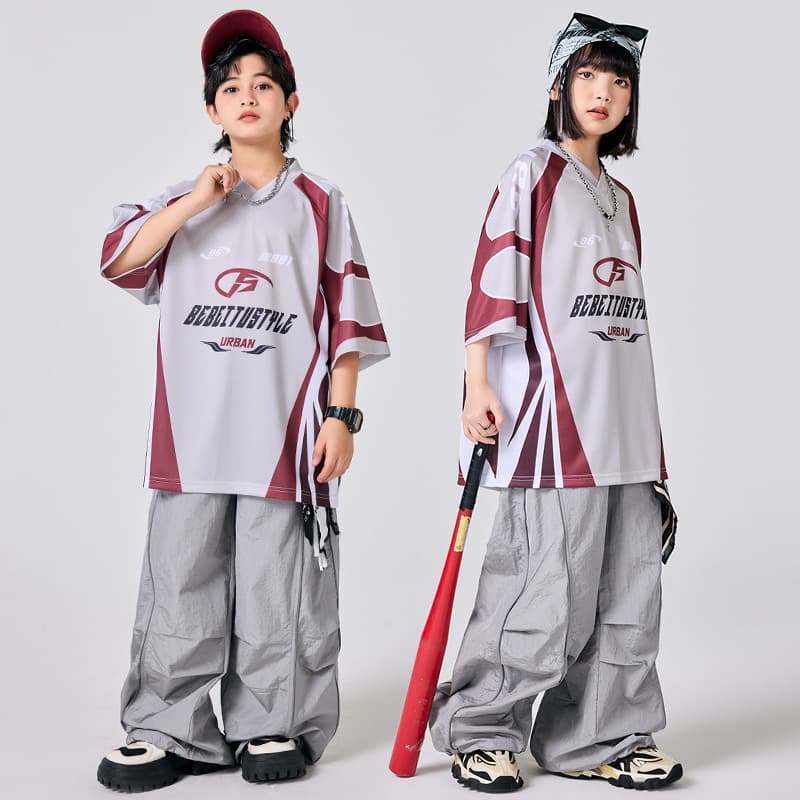Children's Street Dance Fashion Clothing Boys Hip Hop Performance Outfit Girls Hiphop Dance Show Performance Clothing