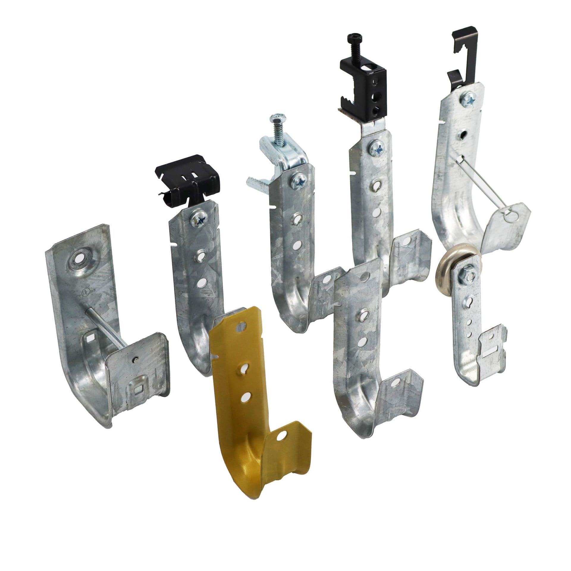 In Stock American Standard UL Certified Multi-Size Wire Management J-Hook with Metal Beam Clamp, Low Voltage Wire Support