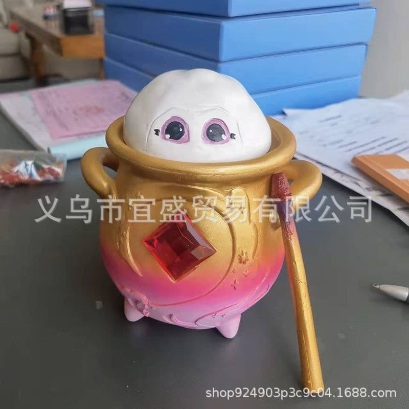 Cross-Border Mysterious Cauldron Magic Decorative Ornament Resin Creative Magic Cauldron Children's Toy Design Figurine