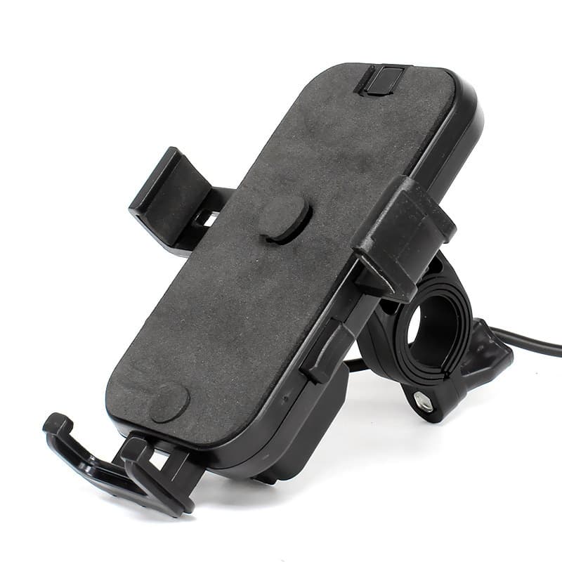 Mobile phone holder, motorcycle automatic charging holder with USB charger, takeaway rider electric vehicle navigation holder