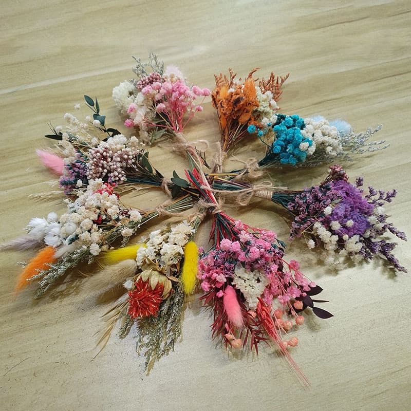 Mini bouquet, home car decoration, Christmas ornaments, wedding souvenirs, dried flowers, eternal flower bouquets