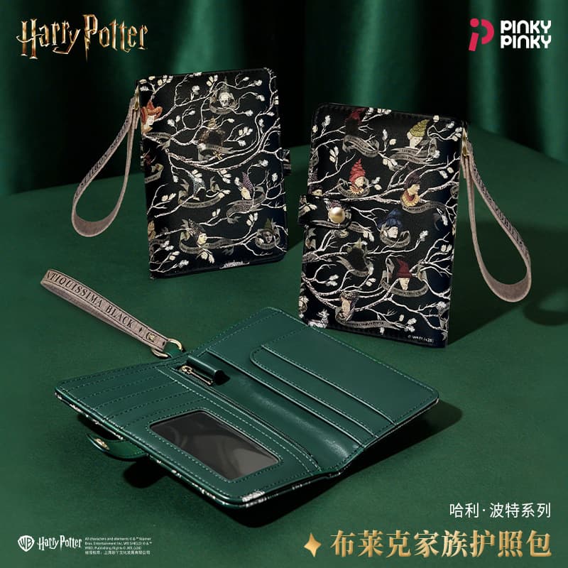 Harry Potter Card Holder Black Family Passport Cover Student ID Badge Bus Meal Card Protector Work Badge Credential Card