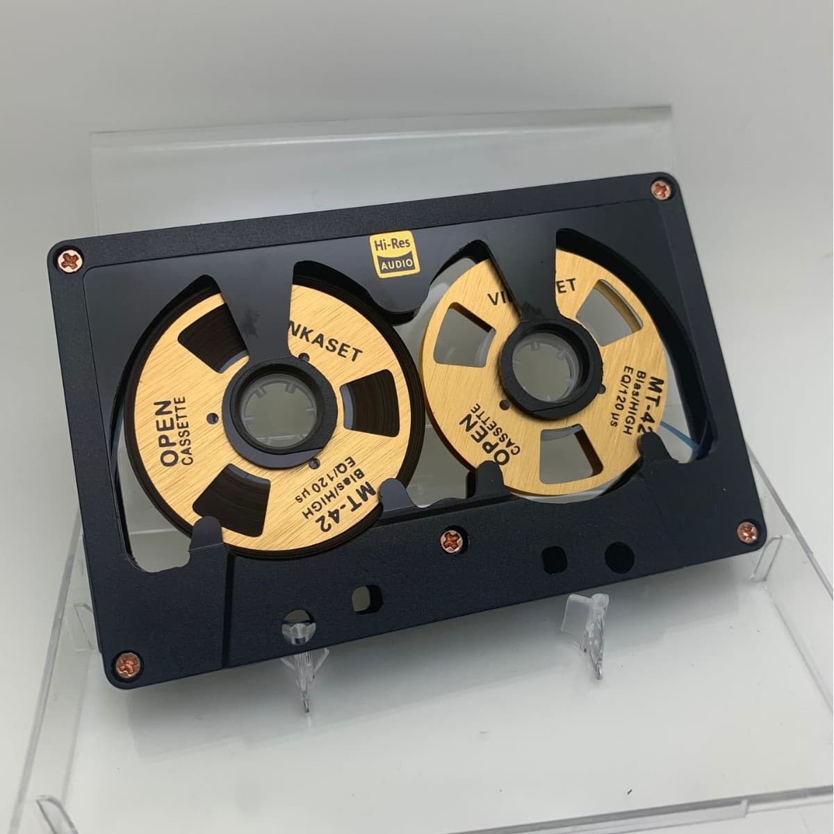 Original Hollow Mini-Reel Tape 50 Minutes Blank Tape Double-Sided Metal Type I Core Cassette Recording Tape