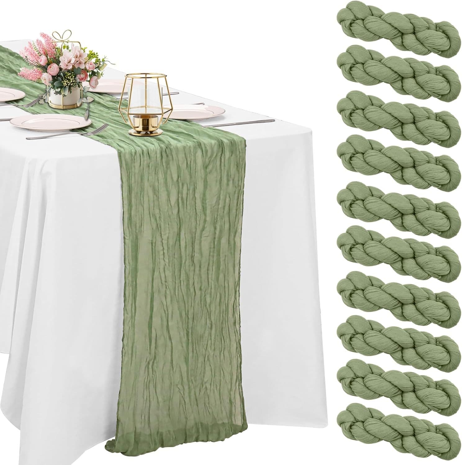 Tablecloth table runner crepe table runner cross-border Balinese crepe table runner pleated twist table runner translucent bohemian