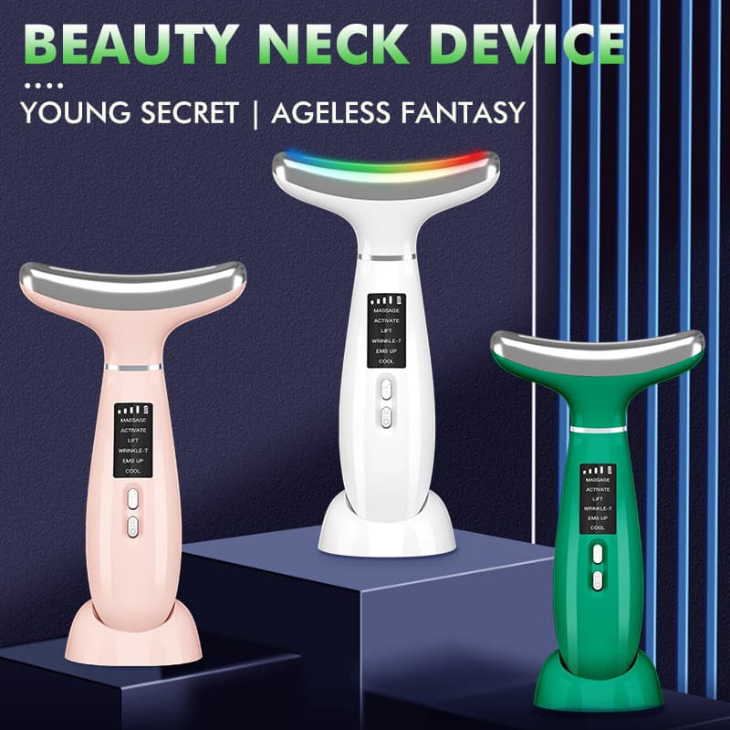 New cross-border neck massager, neck beauty device, neck wrinkle device, microcurrent neck and face dual-use massager for nasolabial folds and neck wrinkles.