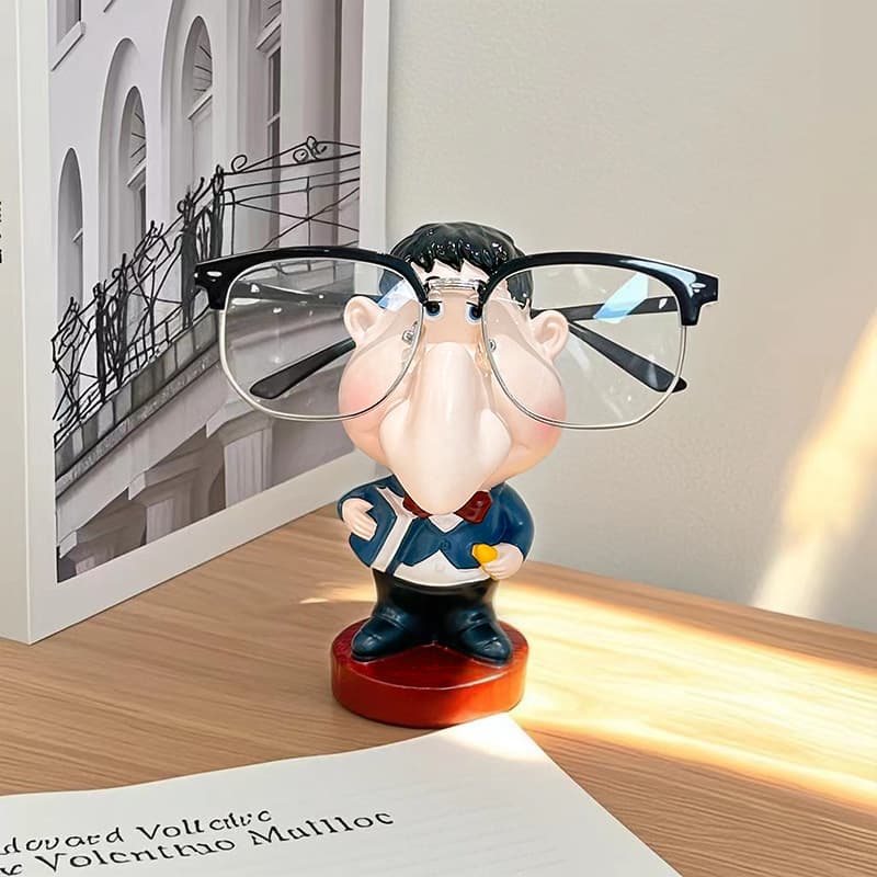 Teacher Eyeglass Frame Display Stand, Eyeglass Store Decorative Prop Storage Display Rack, Creative Home Eyeglass Desktop Ornament