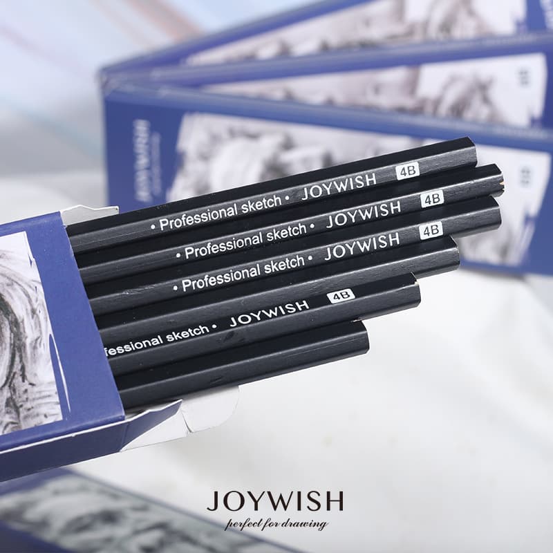 Stationery Pencil 2B Charcoal Art Sketch 4B/8B Children Wholesale Drawing Pencil HB Primary School Student Set Art Supplies