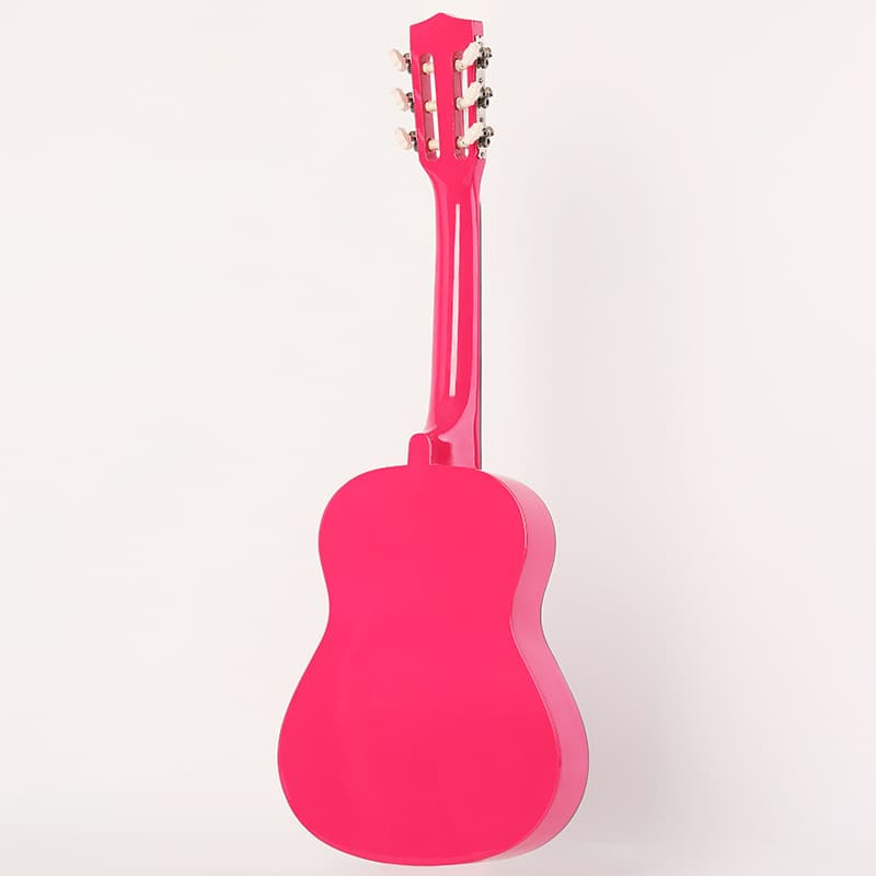 30-inch Rose Red Acoustic Guitar for Students, Factory Wholesale, Customizable Wooden Singing and Playing Portable Instrument Ukulele