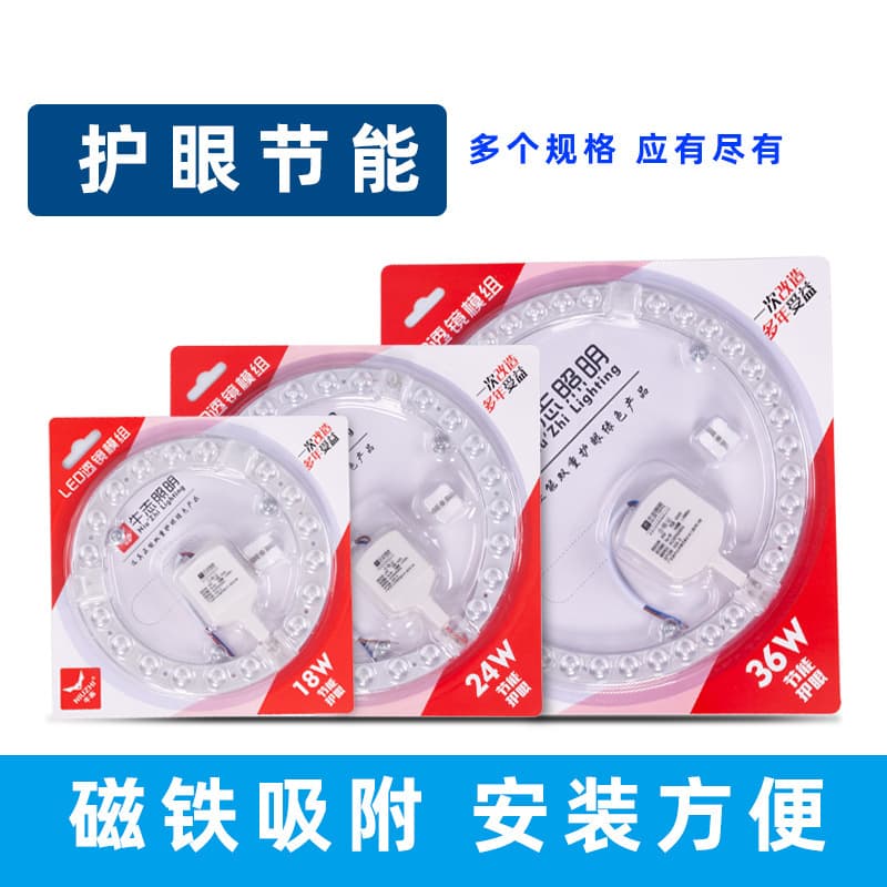 Magnetic LED Lamp Core Module Light Source Lens SMD Light Disk Round Ceiling Light Panel Replacement Light Source Module