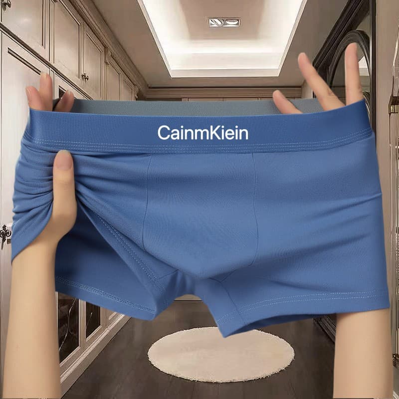 New Men's Boxer Briefs Mid-Rise Solid Color Comfortable Men's Underwear Wholesale Hot-Selling Men's Boxer Shorts