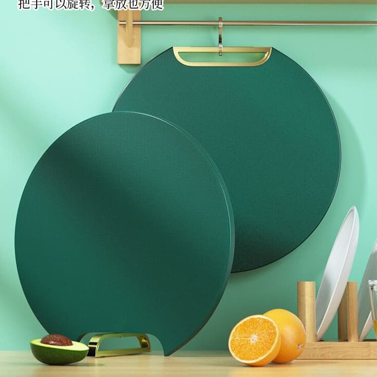 Mildew-proof thickened cutting board household chopping board knife board fruit cutting board dormitory chopping board sticky board rotating double-sided chopping board