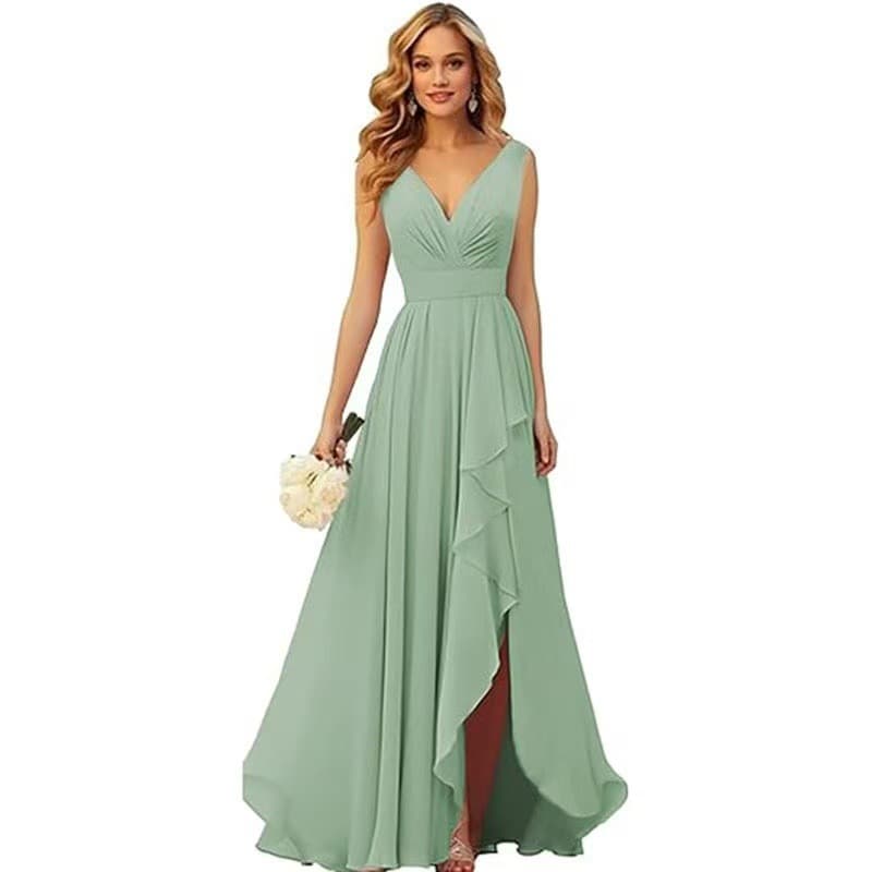 Amazon evening dress 2026 new deep V-neck women's sexy slim suspender dress cross-border dress