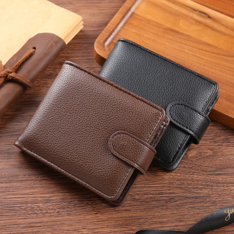 Men's Large Capacity Casual PU Leather Wallet Multi-Card Slot Coin Purse Vintage Style Wholesale Fashion Trend Breathable Wear Resistant