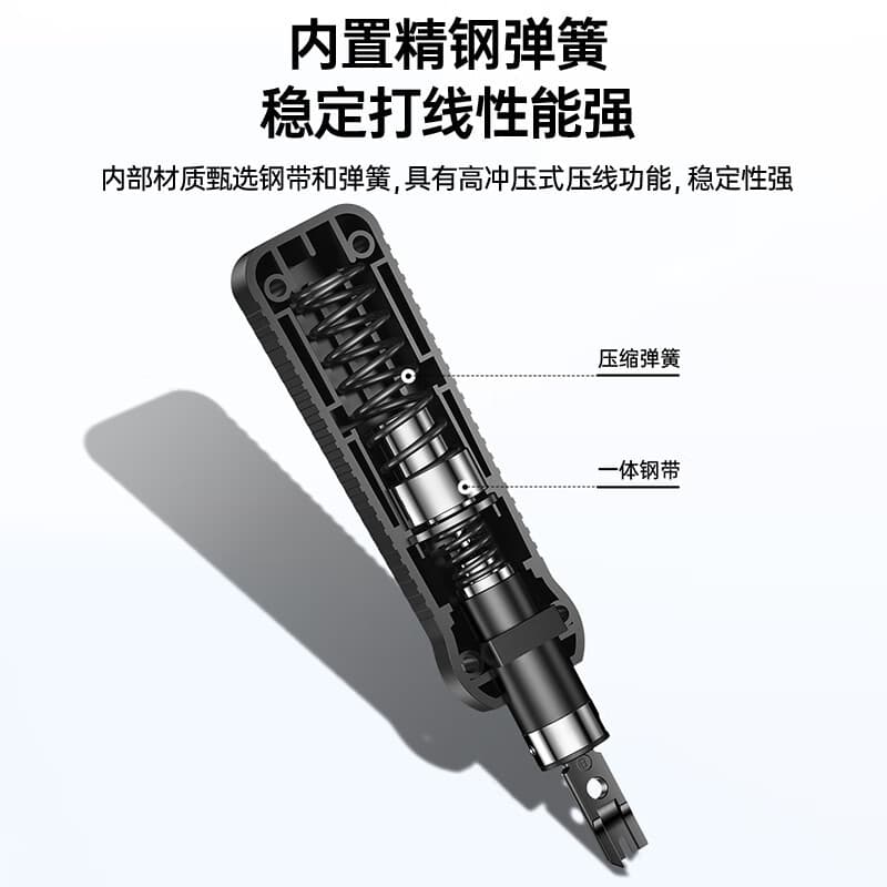 Biyazi Punch Down Tool, Network Module Wire Cutter, Wire Pressing Tool, Sharp Double Blade Head GJ59