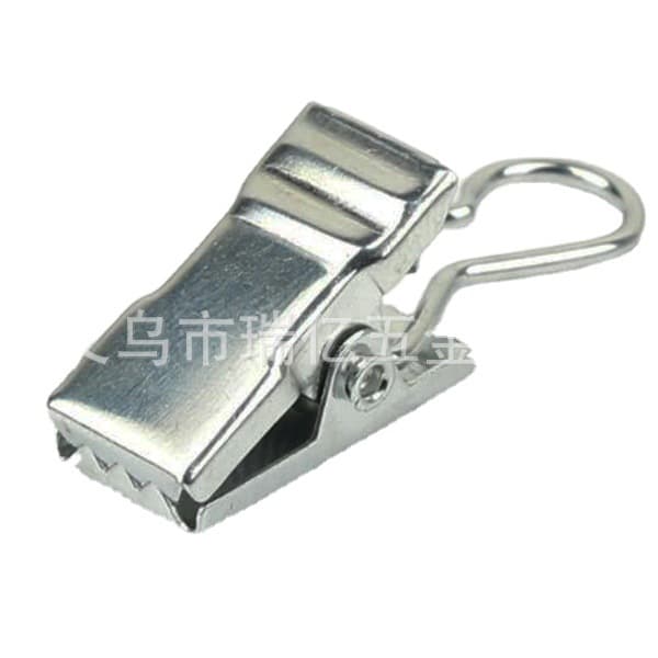 Factory Direct Sales 35 * 10MM stainless steel curtain clip + hook nickel color curtain curtain hook curtain ring