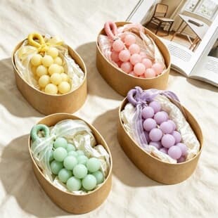 Creative Macaron Grape Soap Hanger Wedding Souvenir Aromatherapy Hanger Best Friend Birthday Gift Practical Teacher's Day