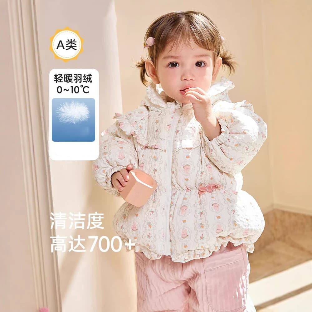 Children's down jacket for babies, short winter coat, warm and cute new style for 2024.