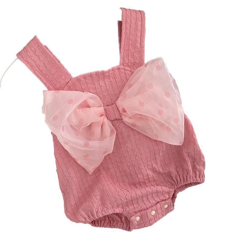 Korean-style baby onesie, summer thin version, super stylish and cute infant suspender bodysuit, baby summer clothes