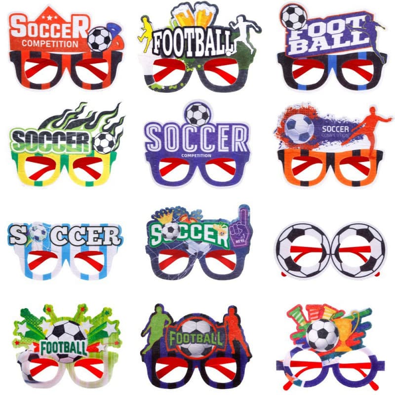 European Cup US-Canada-Mexico football glasses fans cheering decorative photo props World Cup letter glasses frame