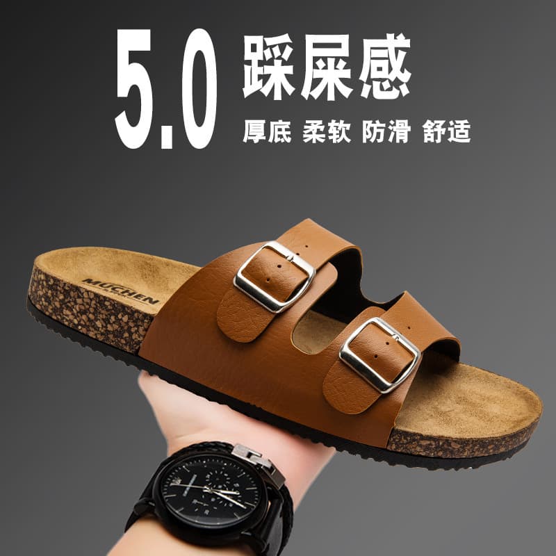 2025 New Birkenstock Sandals Men Women Classic Cork Slide Cross-border Trade Couple Outdoor Slippers In Stock