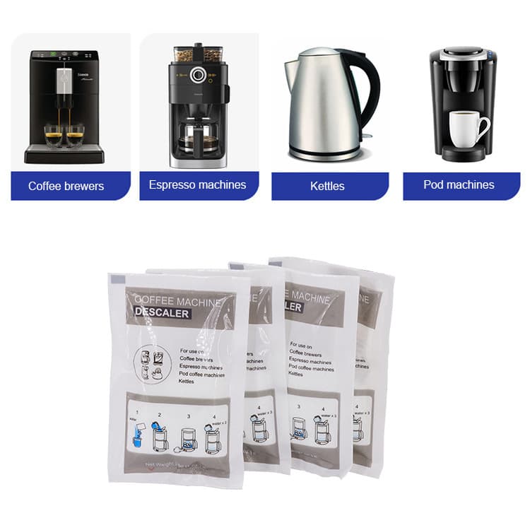 Italian-Style Fully/Semi-Automatic Coffee Machine Boiler Descaling Powder Pipe Cleaning Powder Dezcal