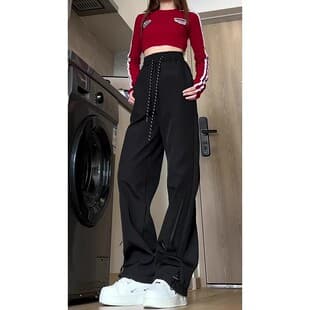 Unisex Hiking Pants, Spring/Autumn 2025 New Trendy American Loose Straight-Leg Workwear Casual Long Pants