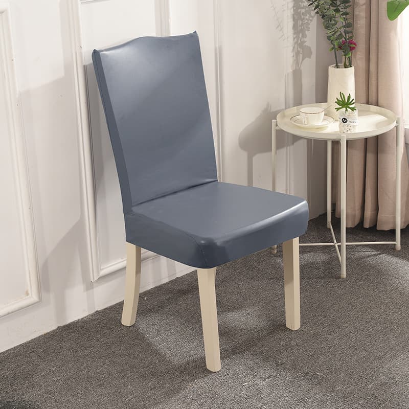 Kuyan PU Leather Chair Cover Waterproof Dustproof Cross-Border Supply for Home Hotel Restaurant Conference PU Leather Chair Cover