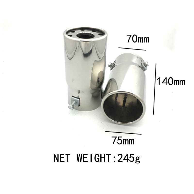 Cross-border Hot Selling 8003 Universal Straight Pipe Tail Throat Car Universal Exhaust Pipe Muffler AliExpress Amazon Hot Sale