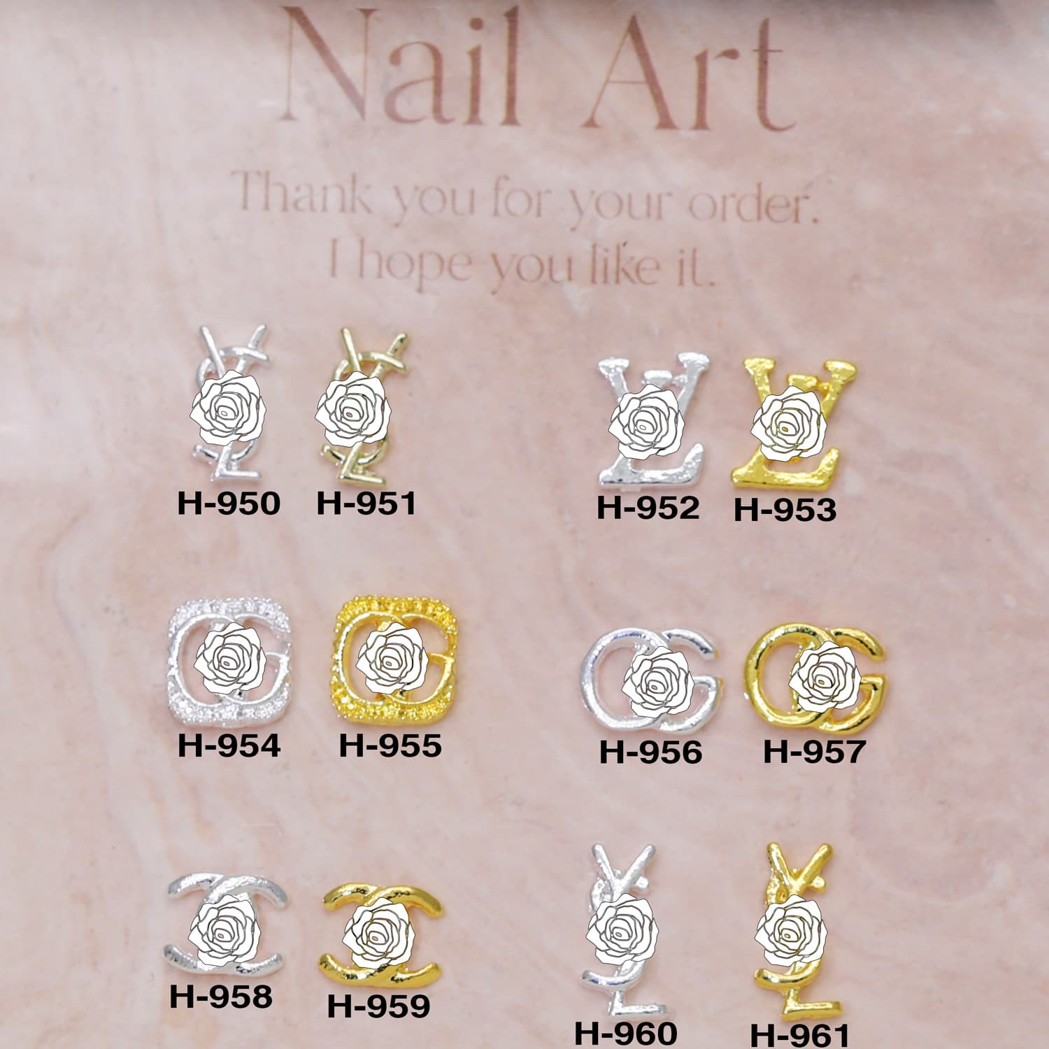 Nail Art Alloy Charms - Japanese Light Luxury Exquisite Alloy Nail Charms, High-Shine Alloy Nail Art Decorations