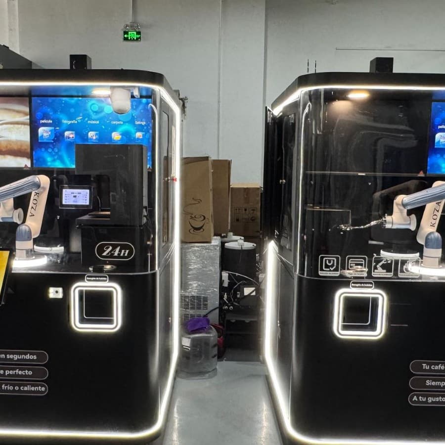 Vending machine coffee robot can add 3D printing latte printing function Automated coffee machine