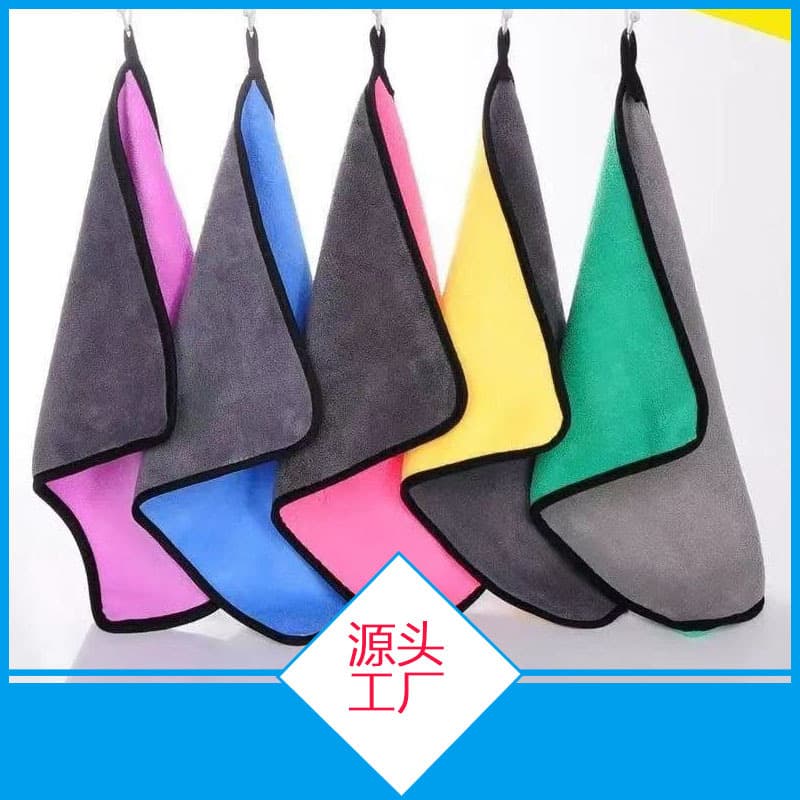 Household cleaning cloths, absorbent and lint-free, for hand wiping and towels.