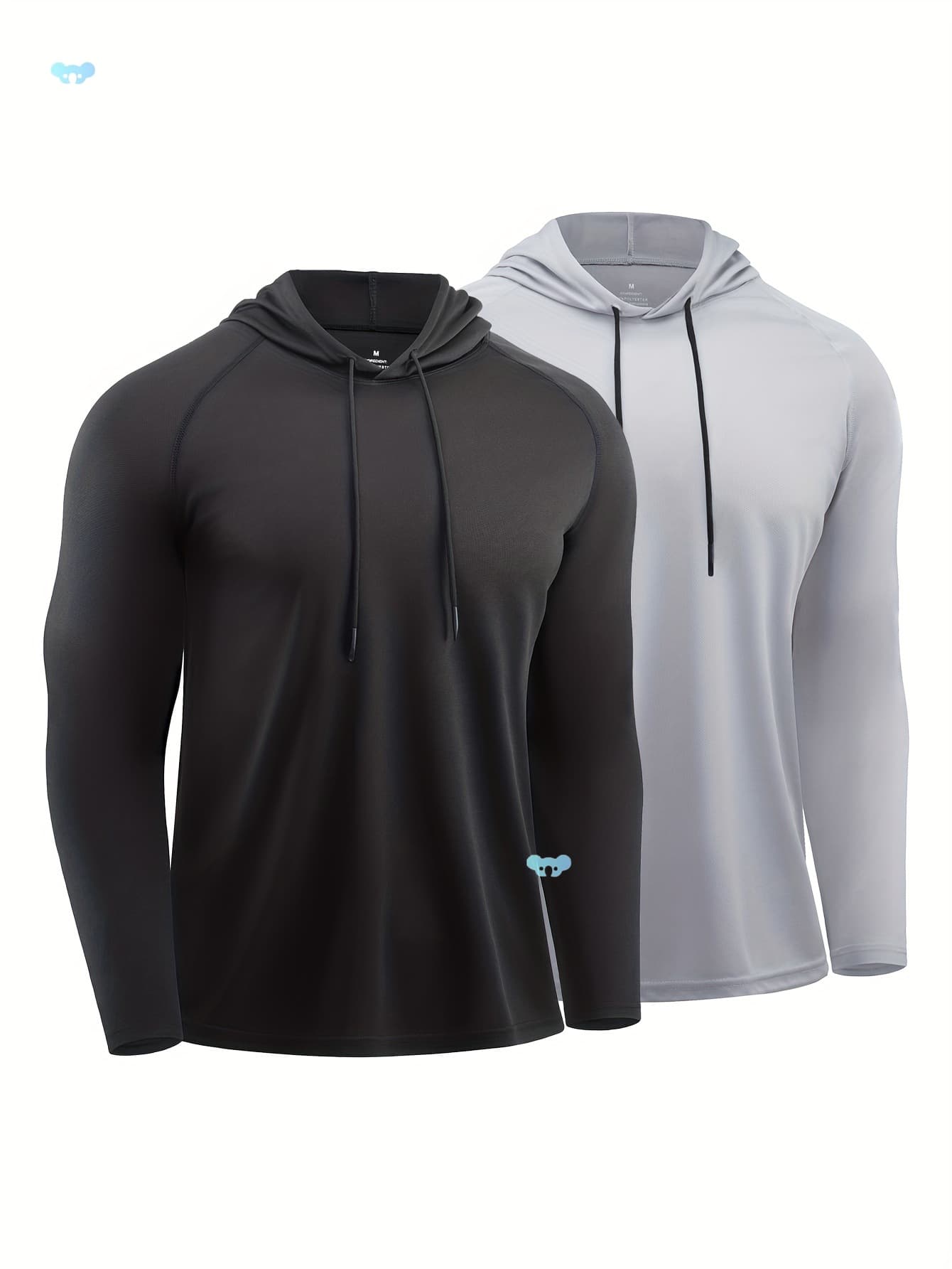 2-Pack Men's Athletic Hooded Sweatshirts - Long Sleeve