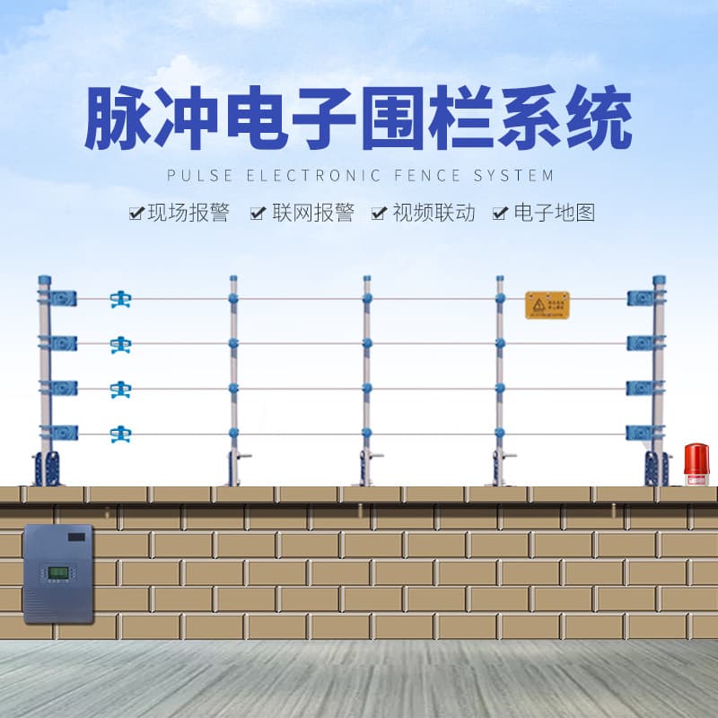 Pulse Electronic Fence System Complete Set Wall Perimeter Security Anti-Theft Intrusion Alarm System High Voltage Grid Host