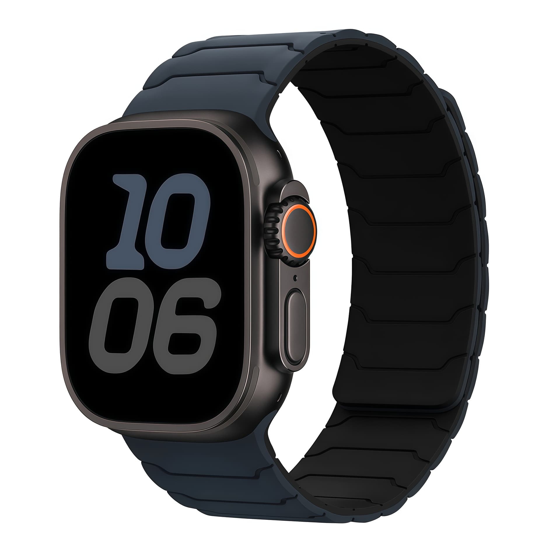 Compatible with Apple iWatch Band S10 S9 Armor Silicone Magnetic Apple S11 Watch Band 18/20/22mm