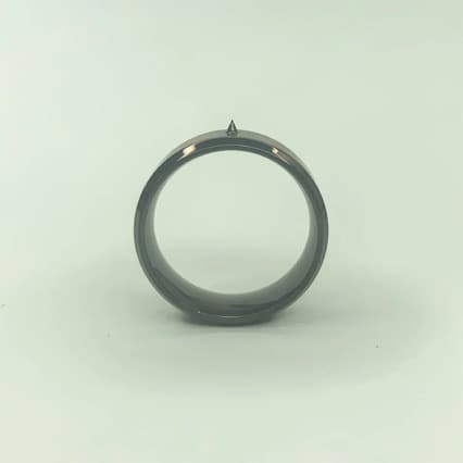 Black Pointed Ring, Medium Ring, Large Pointed Ring, Small Round Ring, Gold Tapered Point, Prank Accessory