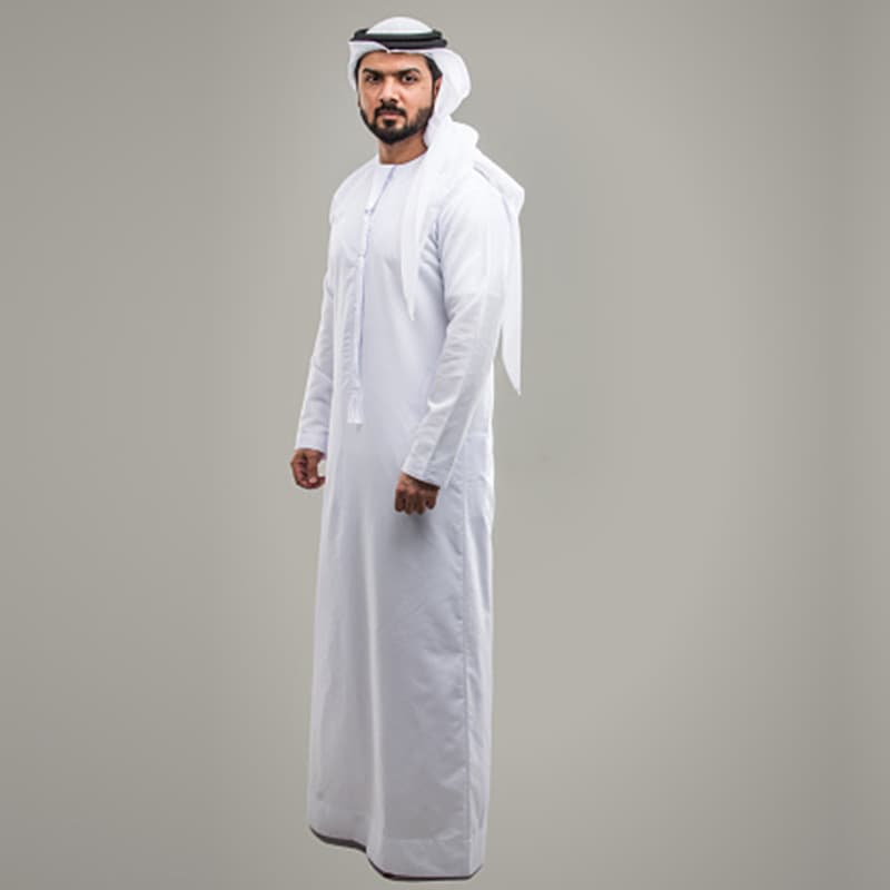 2025 Autumn Cross-Border New Style Muslim Robe, Wish Middle East Round Neck Arab Solid Color Stock Jumpsuit
