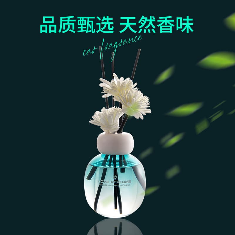 Car Perfume Car Reed Diffuser Ornament High-End Flameless Fragrance for Home Indoor Toilet Room Dried Flower Scent