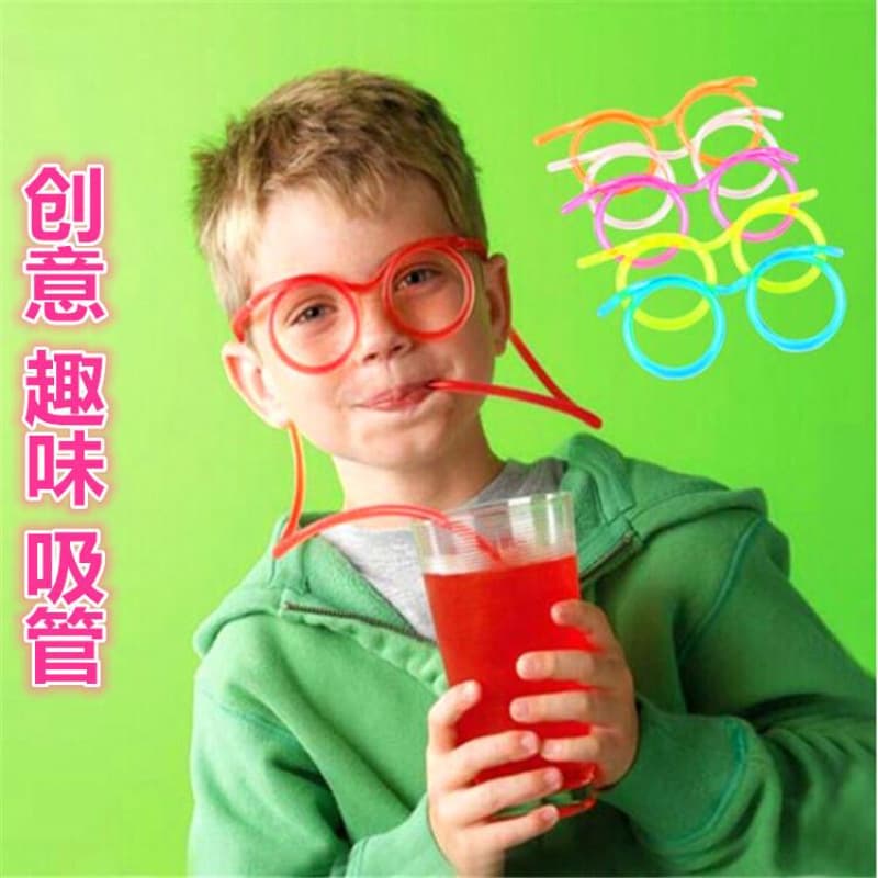 Long straw disposable lazy glasses straw hose shape drinking straw water pipe accessories