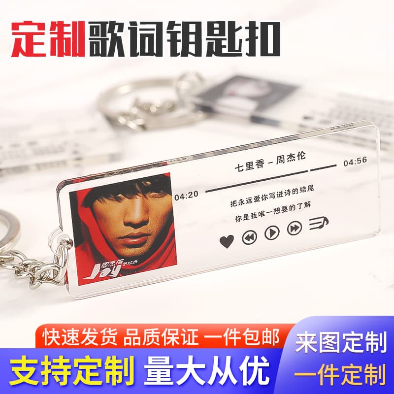 Mayday Acrylic Lyrics Keychain Star Concert Souvenir Support Item Keychain Pendant