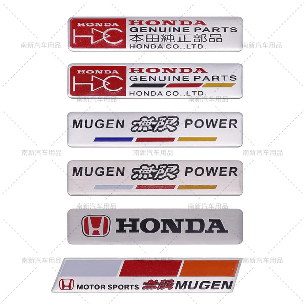 Suitable for Honda Infinite Mugen Modified Car Logo Aluminum Sticker Body Decoration Sticker