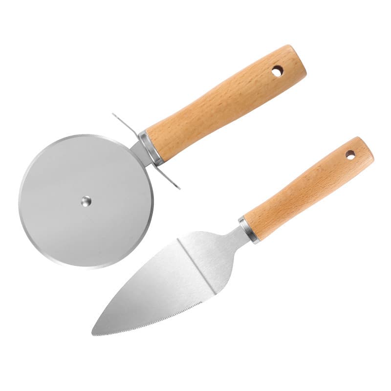 Stainless Steel Pizza Roller Cutter Round Single Wheel Pizza Knife Pizza Triangle Cheese Knife Cake Spatula