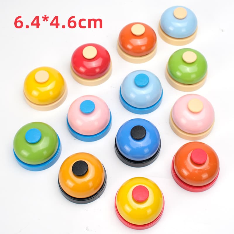 ABS 50g Quiz Buzzer Bicycle Bell Horn Call Hand Clap Bell Metal Tap Bell Toy Buzzer Hand Press Bell