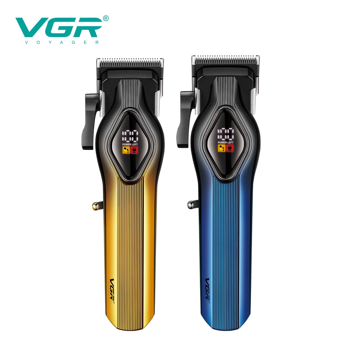 VGR133 New Cross-Border Electric Hair Clipper, Home Use, Adjustable Blade, Regular Trimmer, Rechargeable Digital Display Hair Clipper