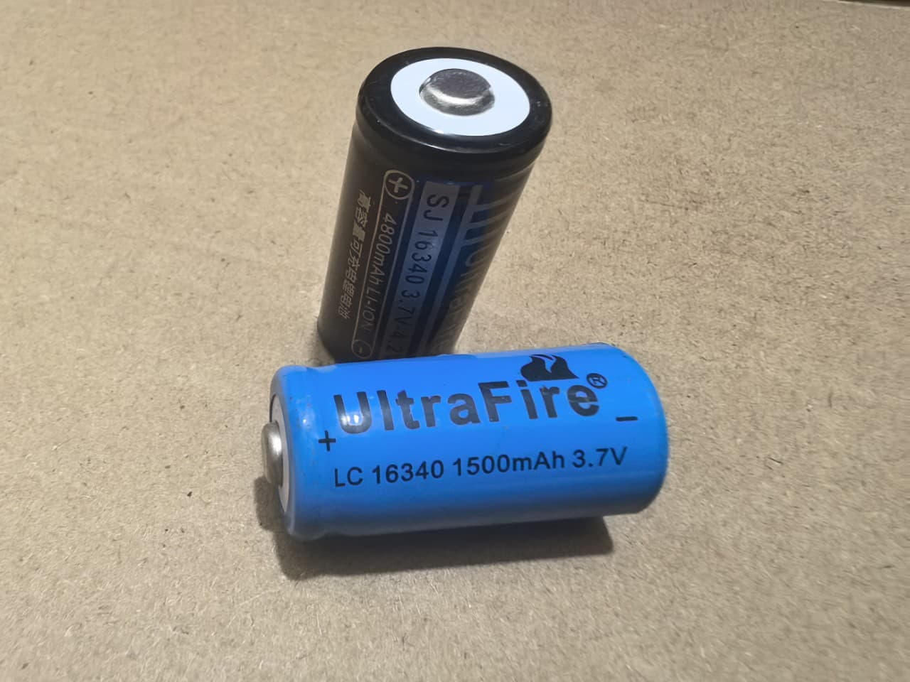 CR123A 1500mAh 3.7V 16340 Lithium Battery LED Flashlight Laser Pointer Rechargeable Battery