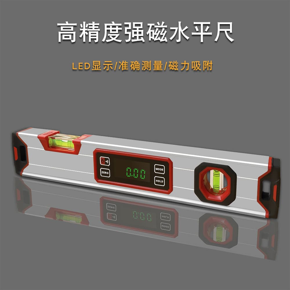 Electronic Digital Level Ruler High-Precision Slope Level Angle Gauge Strong Magnetic Level Ruler Multifunctional Digital Measurement