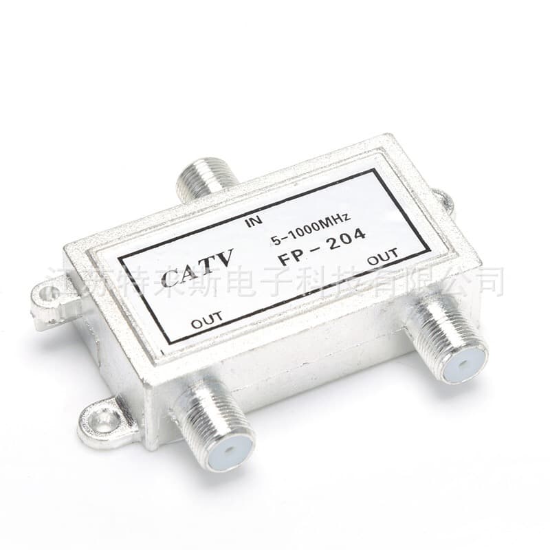 Cable TV Splitter 204 2-Way Splitter TV Amplifier Signal Branch Splitter 1-in-2-Out