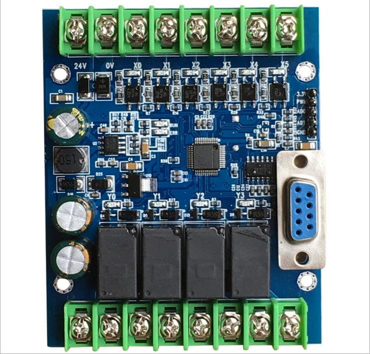 Domestic PLC Industrial Control Board Compatible with PLC FX2N-10MR/FX1N-10MT Board-Type Serial Port Simplified Programmable Controller